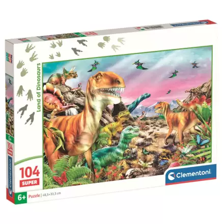 Dinosaur Land super puzzle 104pcs product photo