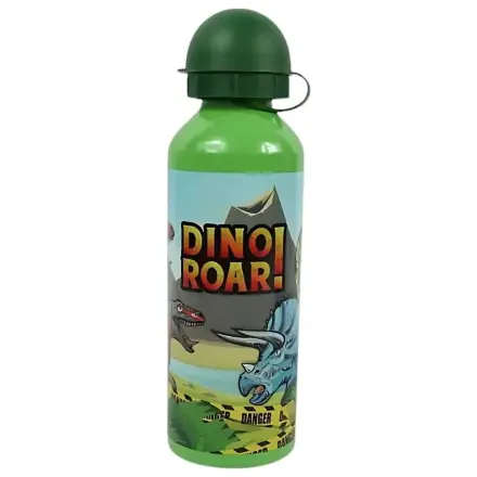 Dinosaur Roar aluminum water bottle with drinking cap 500 ml product photo