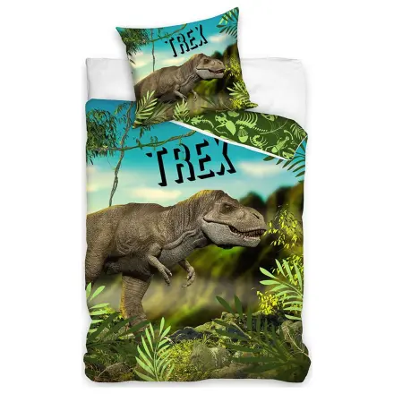 Dinosaur T-Rex Green Duvet Cover product photo