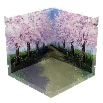 Dioramansion 150 Decorative Parts for Nendoroid and Figma Figures Cherry Blossom Road (re-run) product photo