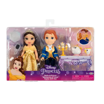 Disney 100Th Anniversary Beauty and the Beast Bella + Prince doll 15cm product photo
