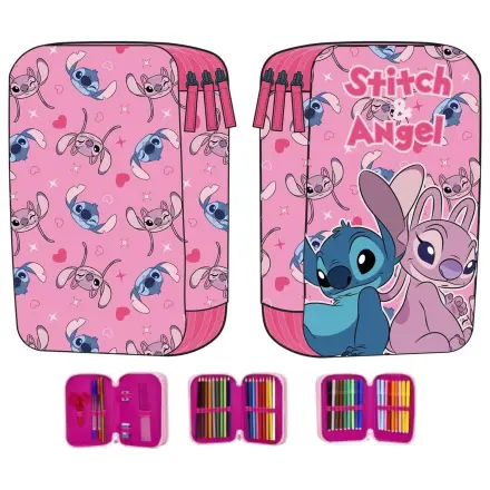 Disney Angel & Stitch triple pencil case product photo