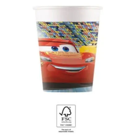 Disney Cars 3 Paper Cups 8 pack 200 ml FSC product photo