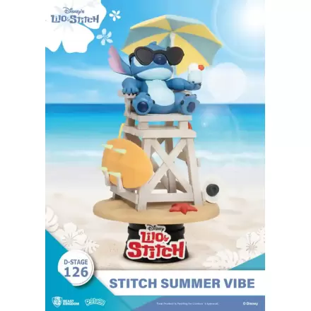 Disney D-Stage PVC Diorama Stitch Summer Vibe 16 cm product photo
