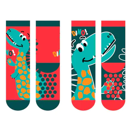 Disney Dinosaurs pack 2 kids anti-slip socks product photo