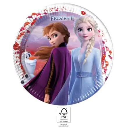 Disney Frozen II Paper Plates 8 pcs 23 cm FSC product photo