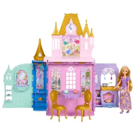 Disney Princess Rapunzel Doll and Close & Carry Castle playset product photo