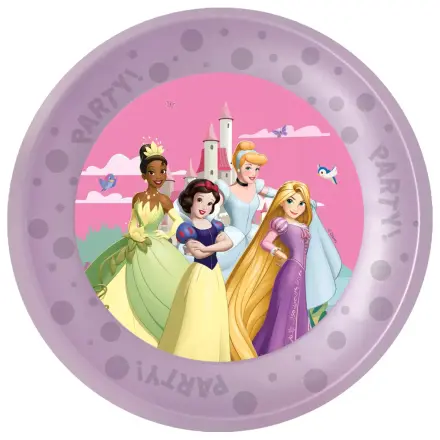 Disney Princess Create Your World micro premium plastic dinner plate 4 piece set 21 cm product photo