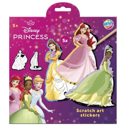 Disney Princess Fairytale scratch art stickers 5 pcs product photo