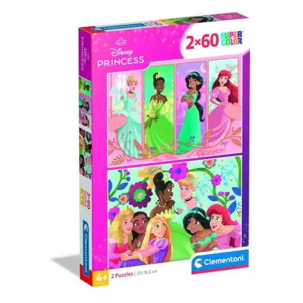 Disney Princess puzzle 2x60pcs termékfotója