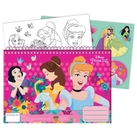 Disney Princess Spring A/4 Spiral Sketchbook 40 Sheets with Stickers product photo