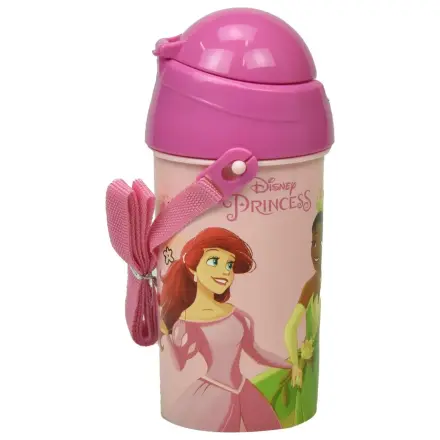 Disney Princesses Spring plastic straw water bottle with hanger 500 ml product photo