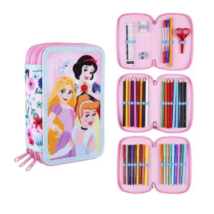 Disney Princess triple pencil case product photo