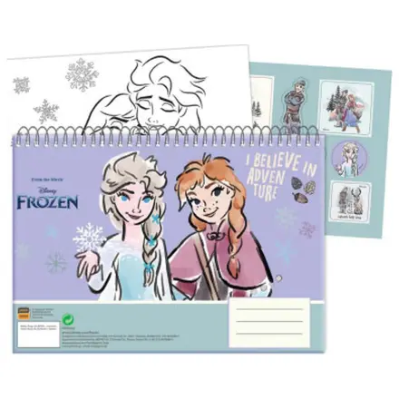 Disney Frozen Adventure A/4 Spiral Sketchbook 40 Sheets with Stickers product photo