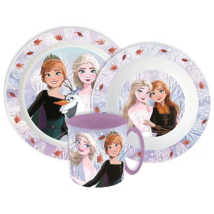 Disney Frozen Autumn Leaves dinnerware set, micro plastic set with mug product photo