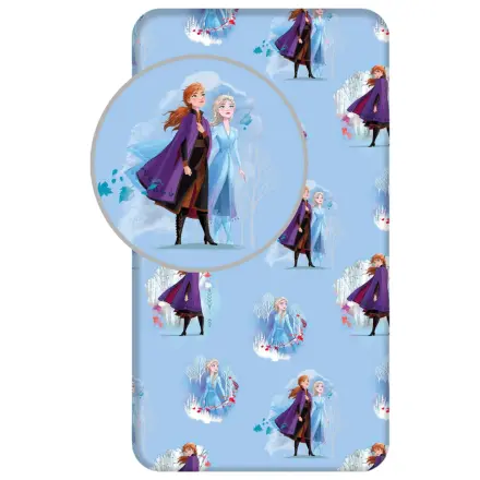 Disney Frozen Blue Leaves Fitted Sheet 90*200 cm product photo
