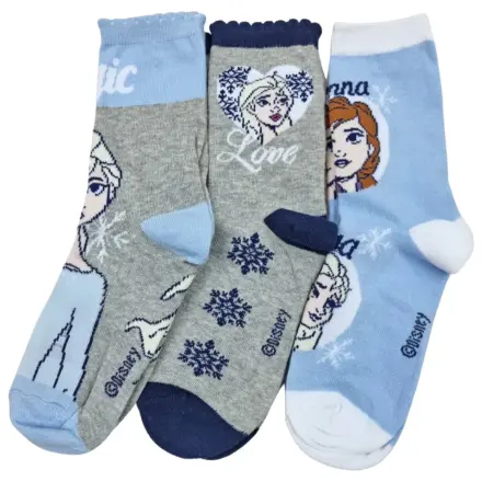 Disney Frozen Magic Blue Kids Socks 31/34 product photo