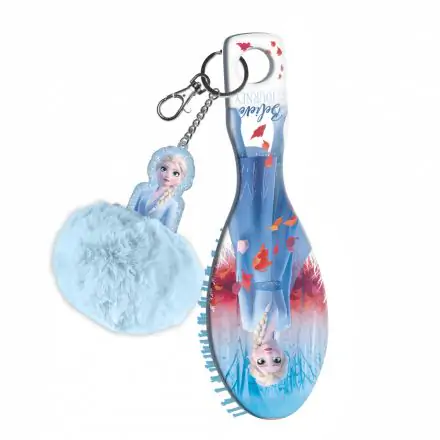 Disney Frozen mini hairbrush with pompom decoration product photo
