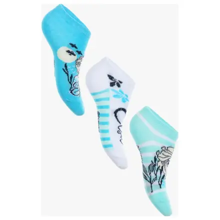 Disney Frozen Ocean Blue Kids' Secret Socks 27/30 product photo