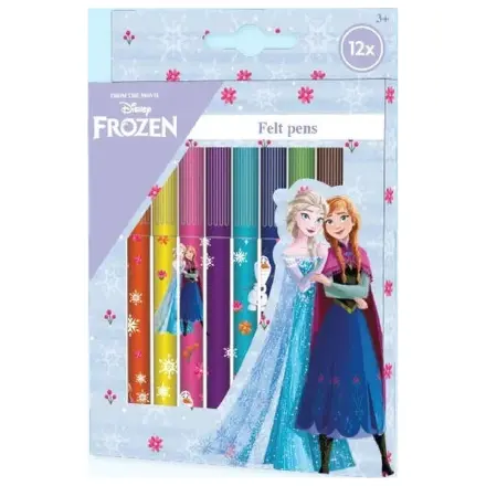 Disney Frozen Sisters Felt Tip Pen Set 12 pcs product photo