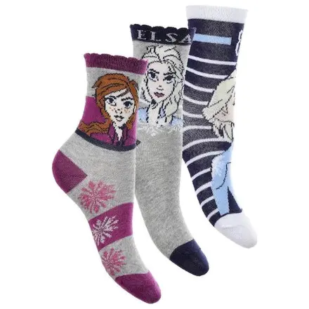 Disney Frozen Sisters Grey kids socks 31/34 product photo