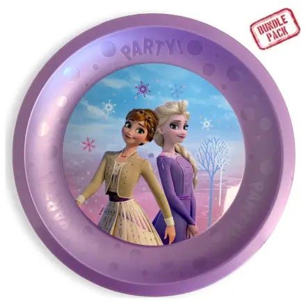 Disney Frozen Wind micro premium plastic flat plate 4 piece set 21 cm product photo