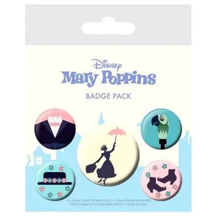 Disney Mary Poppins set 5 badges product photo
