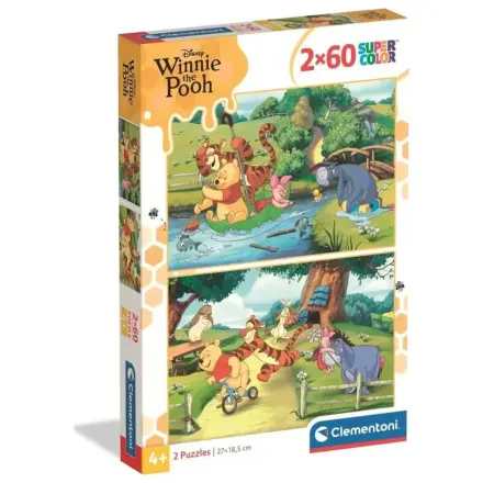 Disney Winnie the Pooh Funny Day 2x60 piece puzzle product photo