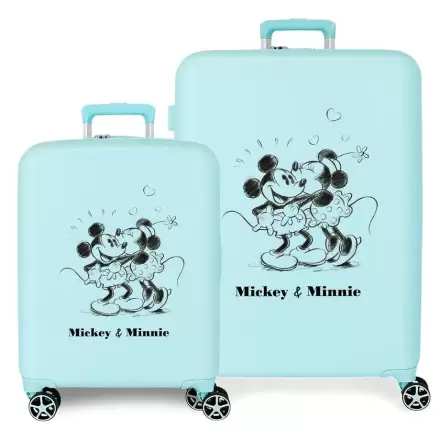 Disney Mickey & Minnie Kisses ABS pack 2 trolley suitcases termékfotója