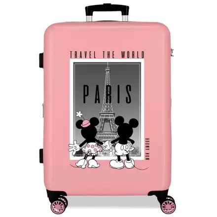 Disney Mickey & Minnie Paris ABS trolley suitcase 68cm termékfotója