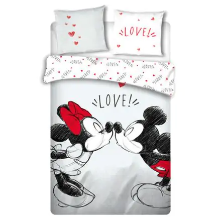 Disney Mickey and Minnie Love duvet cover bed 135cm product photo