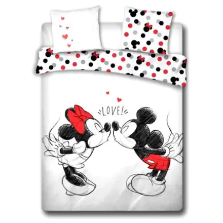 Disney Mickey and Minnie Love cotton duvet cover bed 135cm product photo