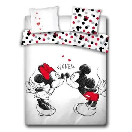 Disney Mickey and Minnie cotton duvet cover bed 135cm product photo
