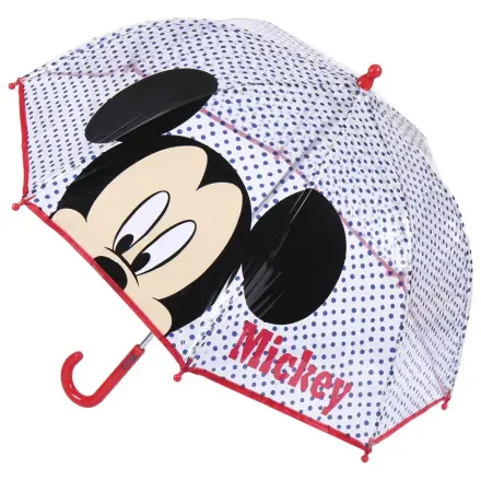 Disney Mickey Blue Dots Kids Clear Umbrella product photo