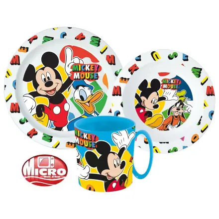 Disney Mickey Cool Summer dining set, micro plastic set with 350 ml mug product photo