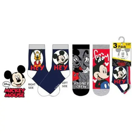 Disney Mickey Crew Kids' Socks 27/30 product photo