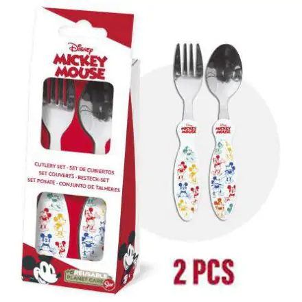 Disney Mickey Metal Cutlery Set - 2 Pieces product photo