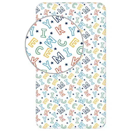 Disney Mickey Letters Fitted Sheet 90x200 cm product photo