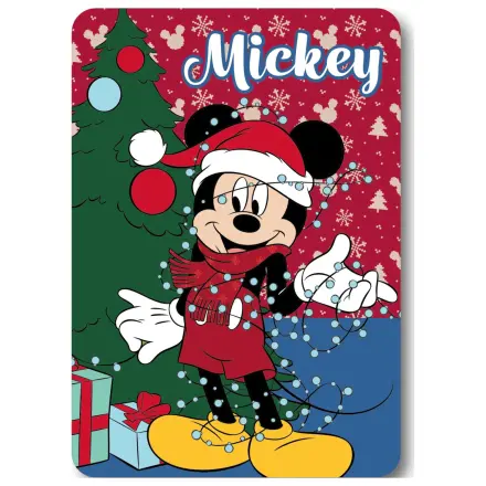Disney Mickey Lights Christmas Fleece Blanket product photo