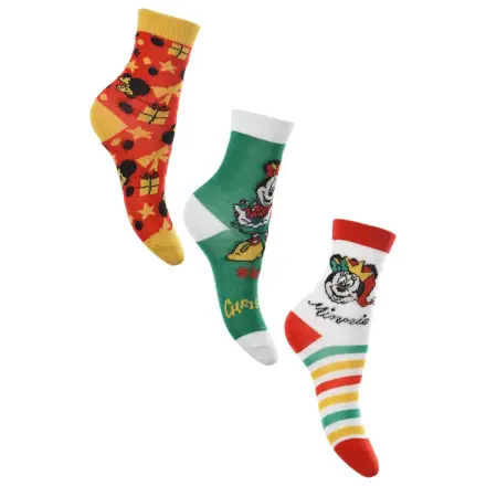 Disney Mickey, Minnie Christmas Kids Socks 27/30 product photo