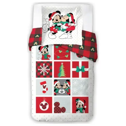 Disney Mickey, Minnie Holiday Christmas Duvet Cover product photo