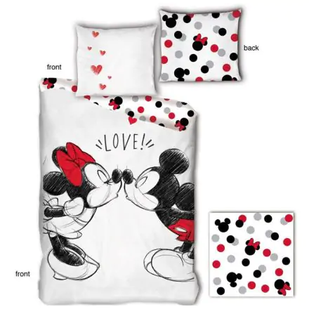 Disney Mickey Minnie organic cotton duvet cover bed 90cm product photo