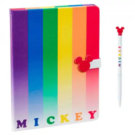 Disney Notebook with Pen Mickey Rainbow product photo