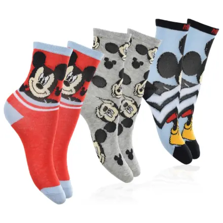 Disney Mickey Stride Red Kids' Socks 27/30 product photo