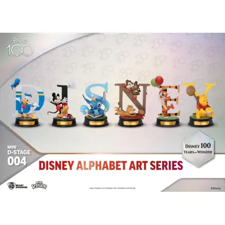 Disney Mini Diorama Stage Statues 6-pack 100 Years of Wonder-Disney Alphabet Art 10 cm termékfotója