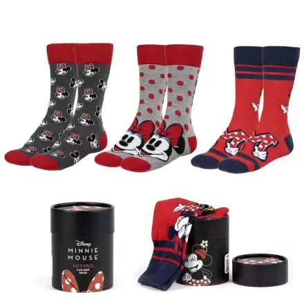 Disney Minnie pack 3 adult socks product photo