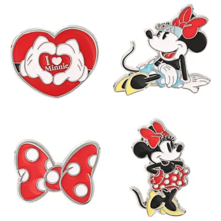 Disney Minnie 4 pin badge set product photo