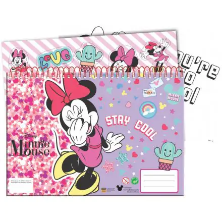 Disney Minnie A4 Spiral Sketchbook 40 Sheets with Stickers product photo