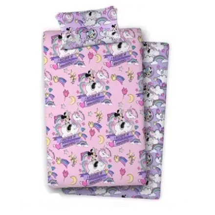 Disney Minnie coral sheets set bed 105cm product photo