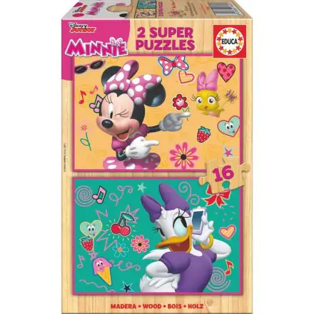 Disney Minnie and The Happy Helpers wooden puzzle 2x16pcs termékfotója